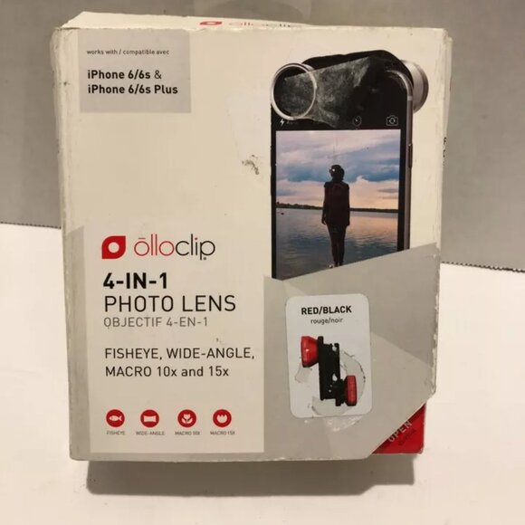 OlloClip 4-in-1 Photo Lens for iPhone 6/6s & Plus, In Box Package, Clean - Picture 1 of 8